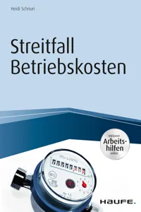 Streitfall Betriebskosten - inkl. Arbeitshilfen online_cover