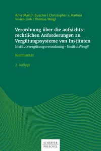 Verordnung über die aufsichtsrechtlichen Anforderungen an Vergütungssysteme von Instituten_cover