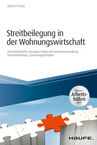 Streitbeilegung in der Wohnungswirtschaft - inklusive Arbeitshilfen online_cover