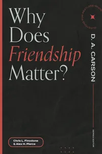Why Does Friendship Matter_cover