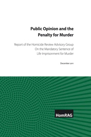 Public Opinion and the Penalty for Murder