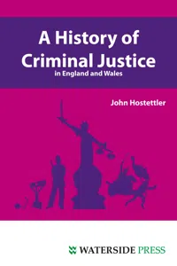 A History of Criminal Justice in England and Wales_cover