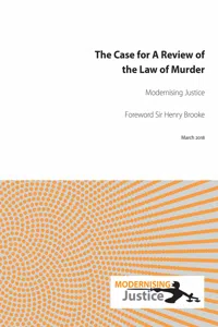 The Case for A Review of the Law of Murder_cover