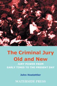 Criminal Jury Old and New_cover