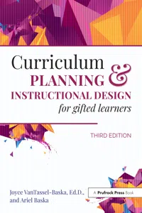 Curriculum Planning and Instructional Design for Gifted Learners_cover