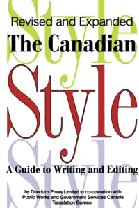 The Canadian Style_cover