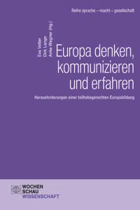 Europa denken, kommunizieren und erfahren_cover