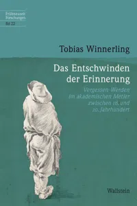 Das Entschwinden der Erinnerung_cover