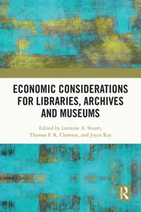 Economic Considerations for Libraries, Archives and Museums_cover