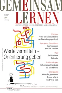 Werte vermitteln - Orientierung geben_cover