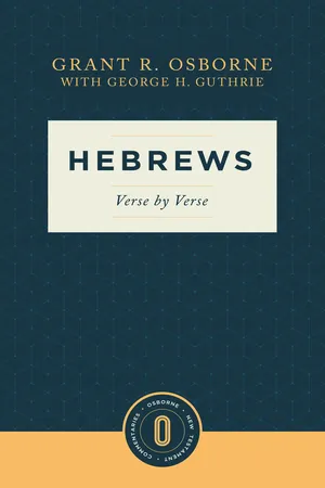 Hebrews Verse by Verse (Osborne New Testament Commentaries)