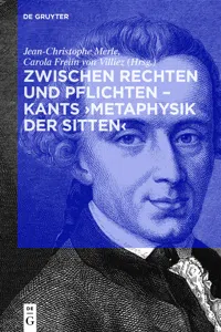 Zwischen Rechten und Pflichten – Kants ›Metaphysik der Sitten‹_cover