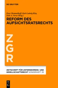 Reform des Aufsichtsratsrechts_cover