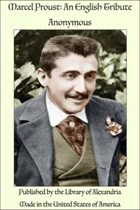 Marcel Proust: An English Tribute_cover