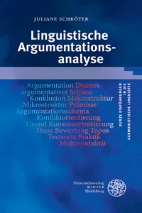 Linguistische Argumentationsanalyse_cover