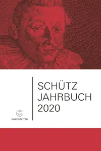 Schütz-Jahrbuch 2020_cover