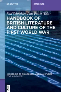 Handbook of British Literature and Culture of the First World War_cover