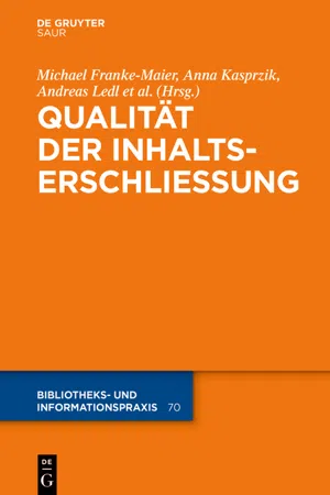 Qualität in der Inhaltserschließung