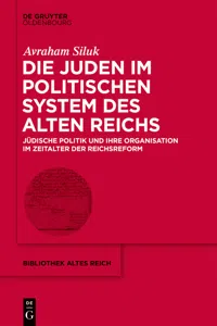 Die Juden im politischen System des Alten Reichs_cover