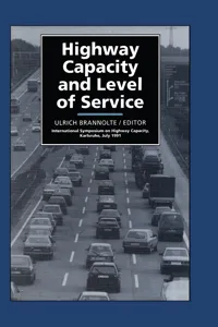 Highway Capacity and Level of Service_cover