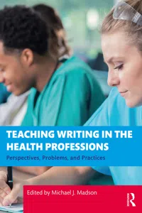 Teaching Writing in the Health Professions_cover