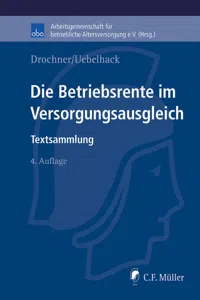 Die Betriebsrente im Versorgungsausgleich_cover