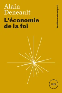 L'économie de la foi_cover