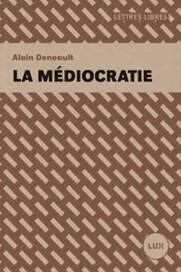 La médiocratie_cover