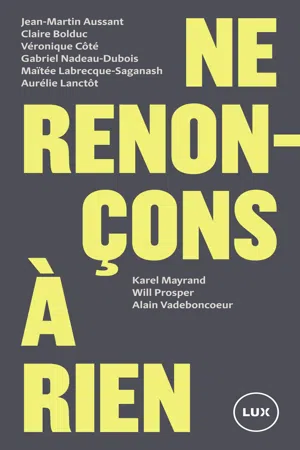 Ne renonçons à rien