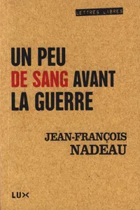 Un peu de sang avant la guerre_cover