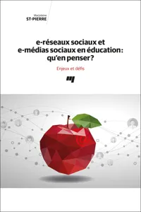 e-réseaux sociaux et e-médias sociaux en éducation: qu'en penser?_cover