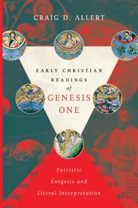 Early Christian Readings of Genesis One_cover
