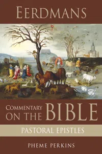 Eerdmans Commentary on the Bible: Pastoral Epistles_cover