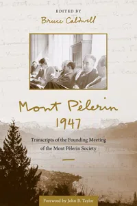 Mont Pèlerin 1947_cover