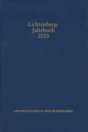 Lichtenberg-Jahrbuch 2015