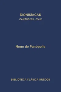 Dionisíacas. Cantos XIII - XXIV_cover