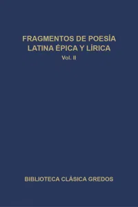 Fragmentos de poesía latina épica y lírica II_cover