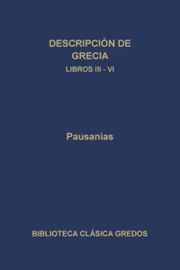 Descripción de Grecia. Libros III-IV_cover