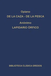 De la caza. De la pesca. Lapidario órfico._cover