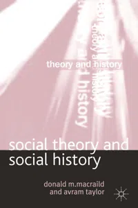 Social Theory and Social History_cover