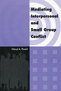 Mediating Interpersonal and Small Group Conflict_cover