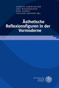 Ästhetische Reflexionsfiguren in der Vormoderne_cover