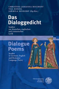 Das Dialoggedicht/Dialogue Poems_cover