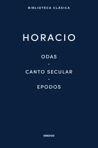 Odas. Canto secular. Epodos_cover