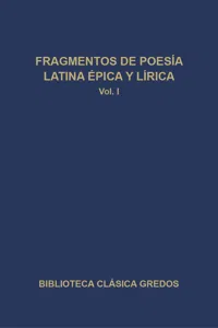 Fragmentos de poesía latina épica y lírica I_cover