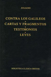 Contra los galileos. Cartas y fragmentos. Testimonios. Leyes_cover