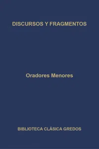 Oradores menores. Discursos y fragmentos_cover