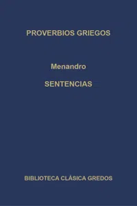 Proverbios griegos. Sentencias_cover