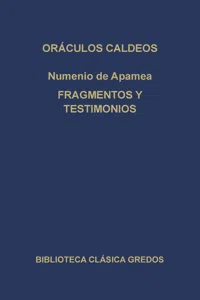 Oráculos caldeos. Fragmentos y testimonios._cover