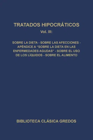 Tratados hipocráticos III